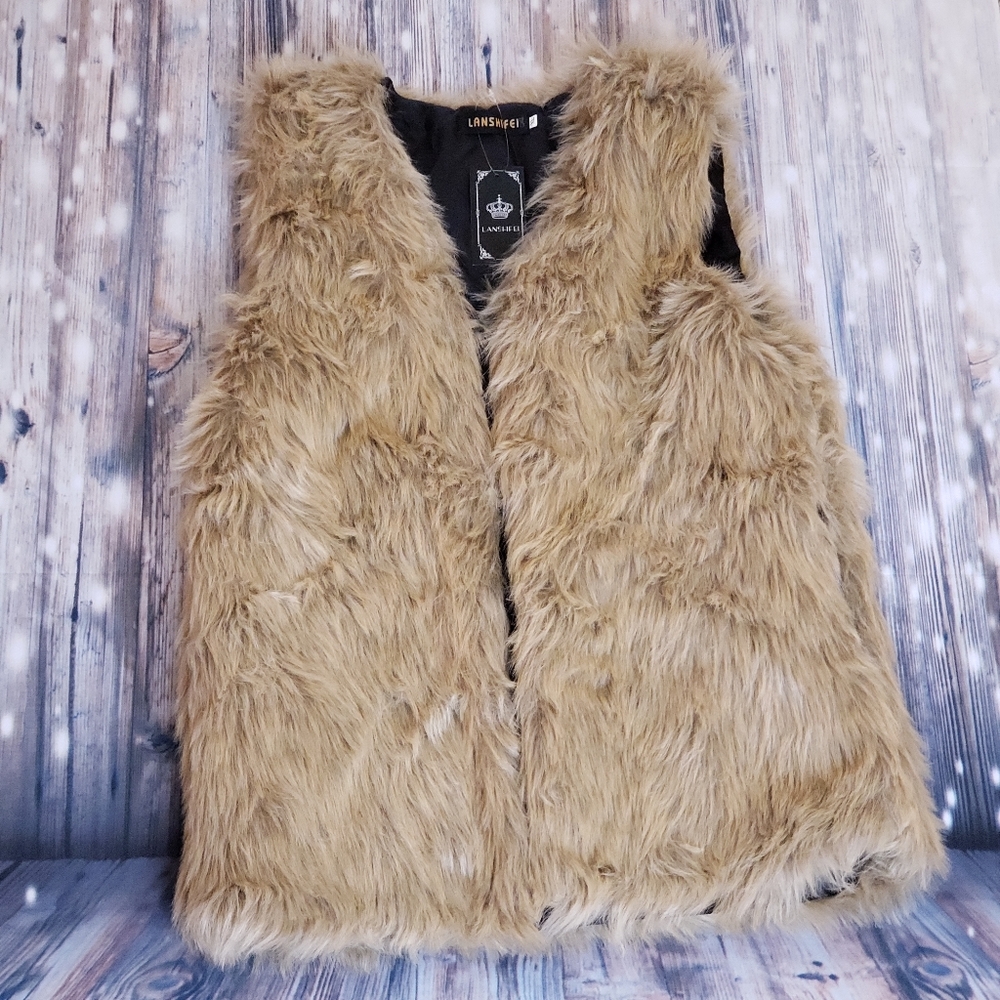 Ladies Faux Fur Vest